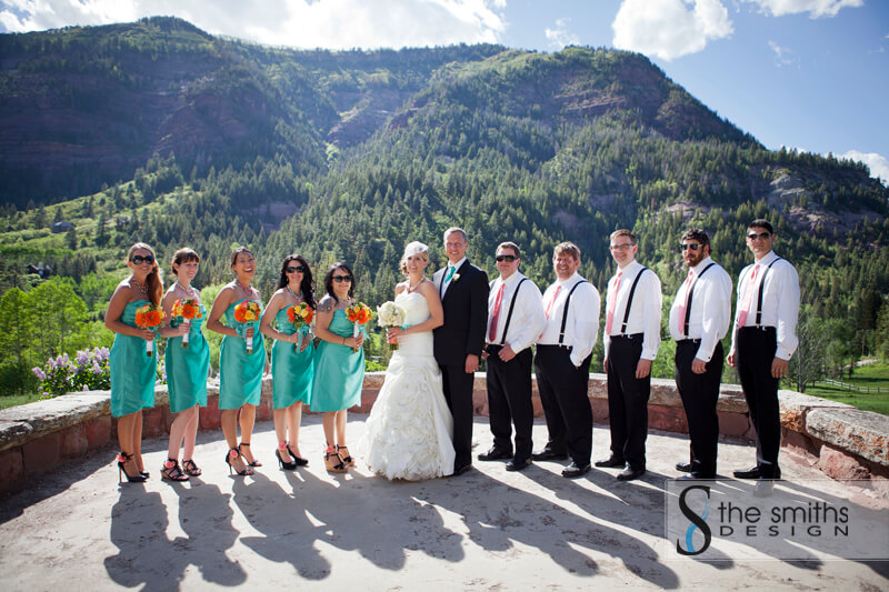 Bridal Party photographs at Redstone Castle