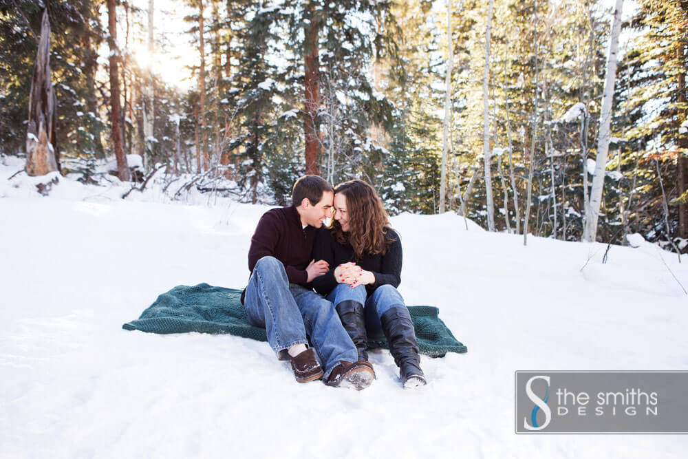 Sunlight Wintery Engagement Sessions
