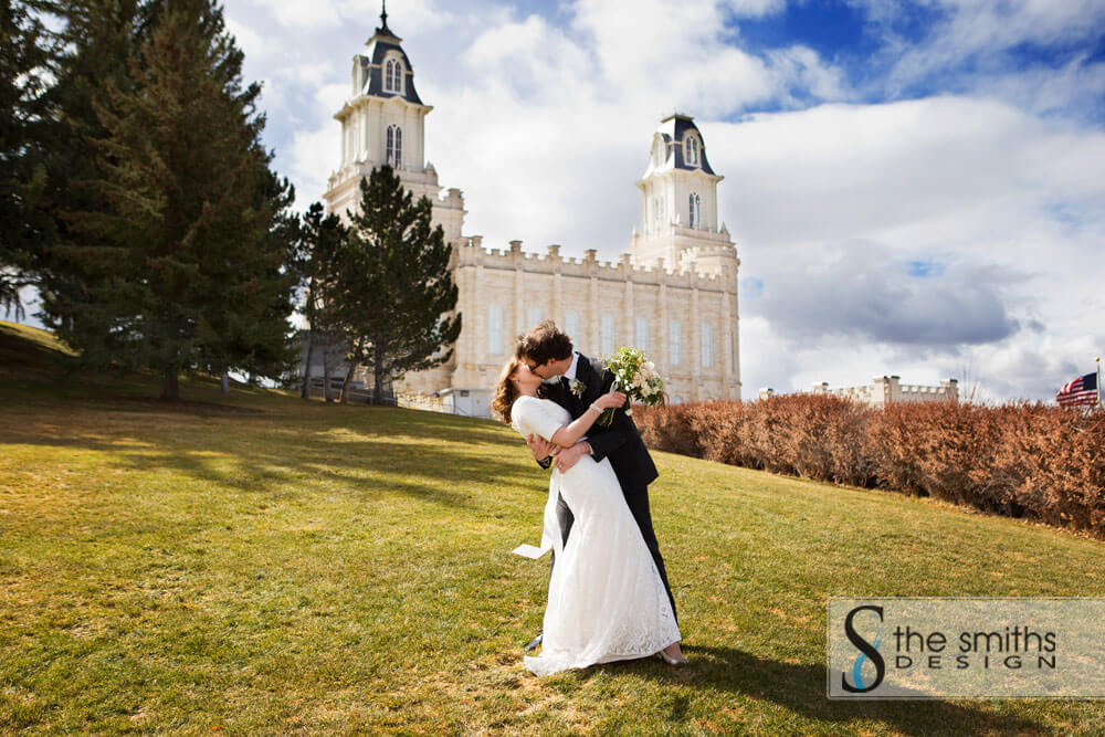 Manti Utah Wedding Photos at the Temple
