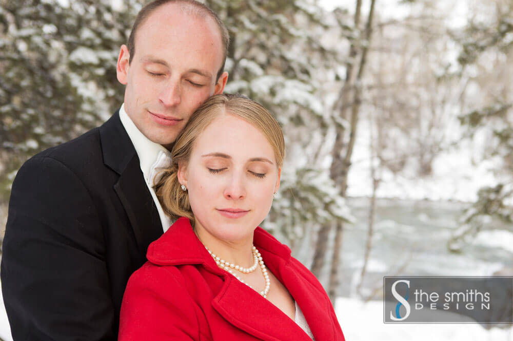 Bride and Groom Portraits in Silverthorne CO