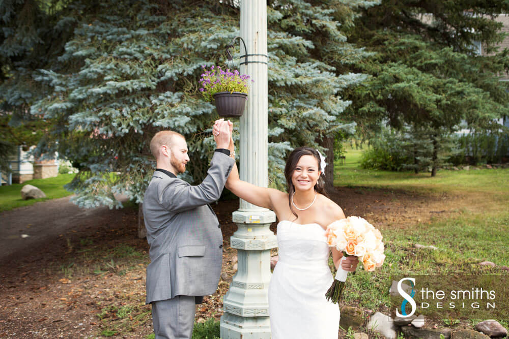 Bride and Groom Portraits in Redstone CO