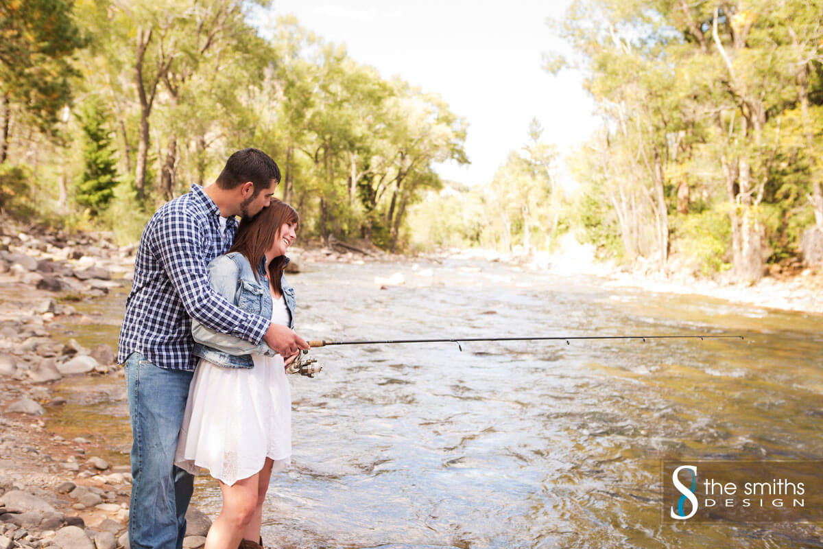 Fishing Engagement Session on the Crystal River