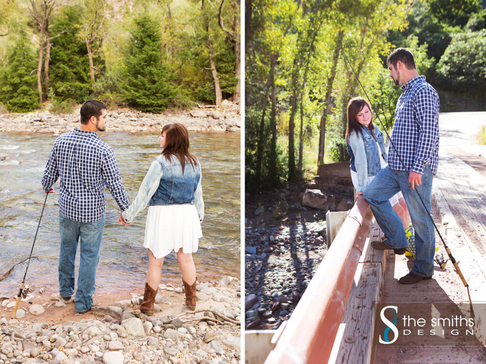 Fishing Themed Engagement Portraits in Colorado