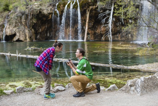 Hanging Lake Surprise Proposal Photography | Windfirm Photography