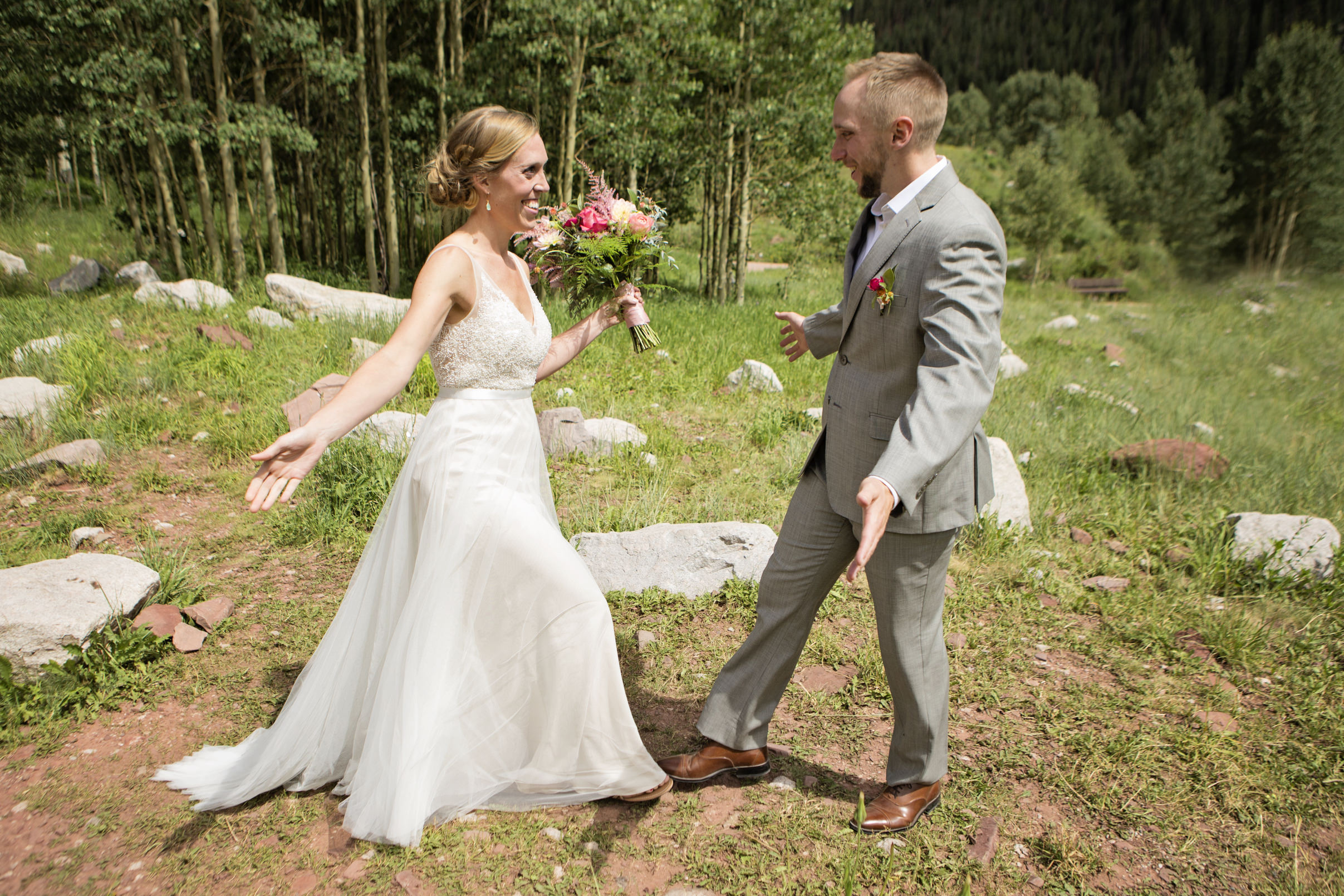 Wedding First Looks at Maroon Bells | Windfirm Photography