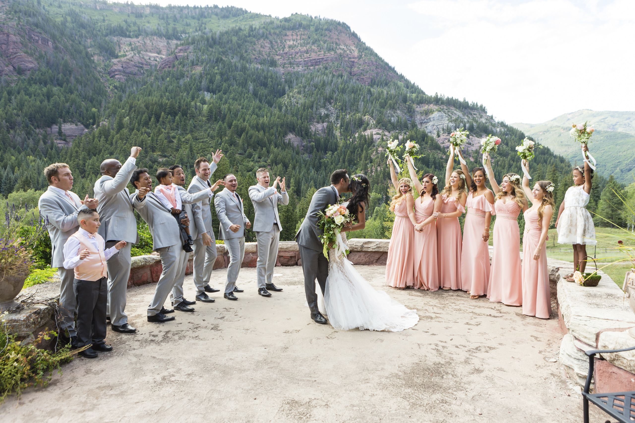 Wedding Party Photos in the Colorado Rockies | Windfirm Photography