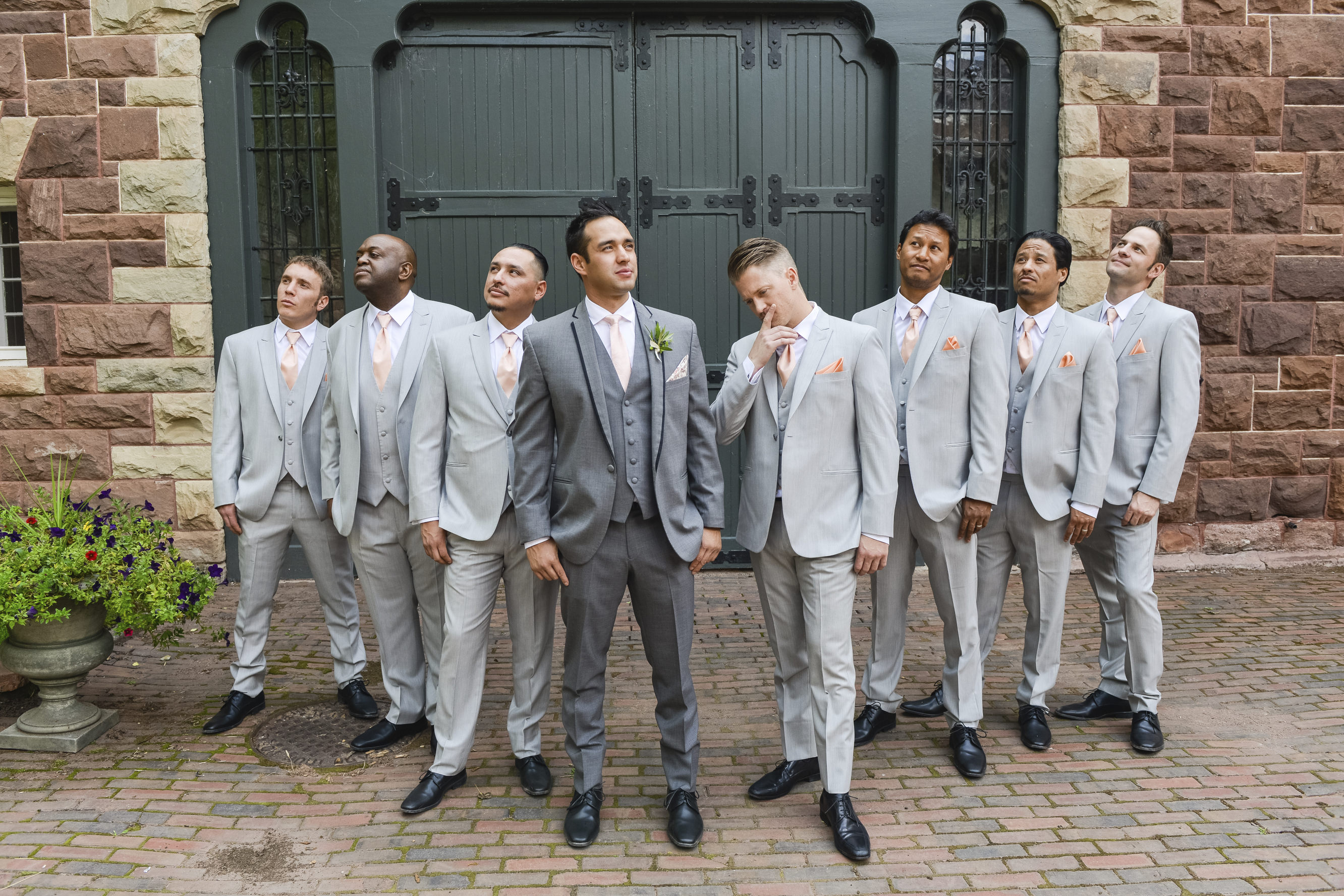 Groomsmen Photo at the Redstone Castle | Windfirm Photography