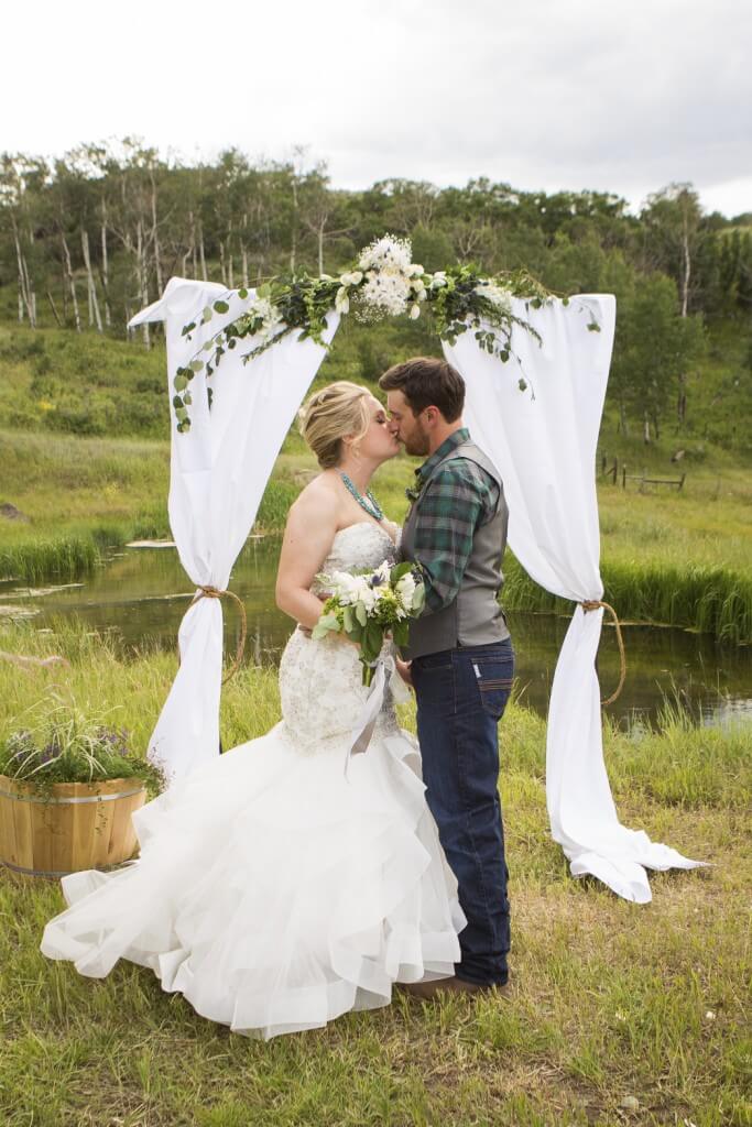 First Kiss Aspen Weddings