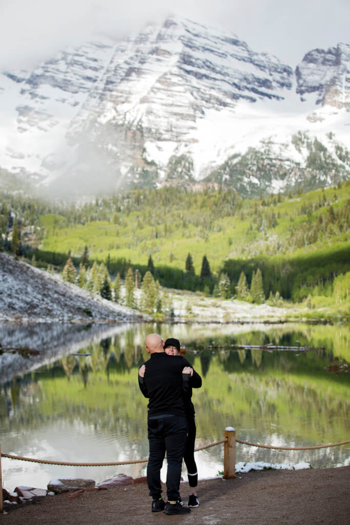 Maroon Bells Surprise Proposal Photography