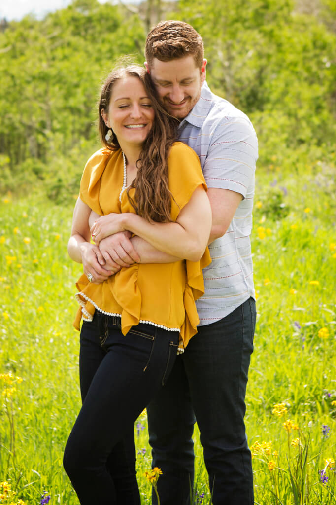 Wildflower Engagement Photos in Carbondale Colorado