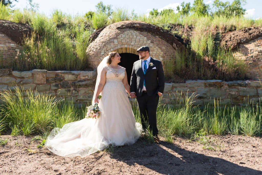 Bride and Groom Portraits at Redstone Coke Ovens