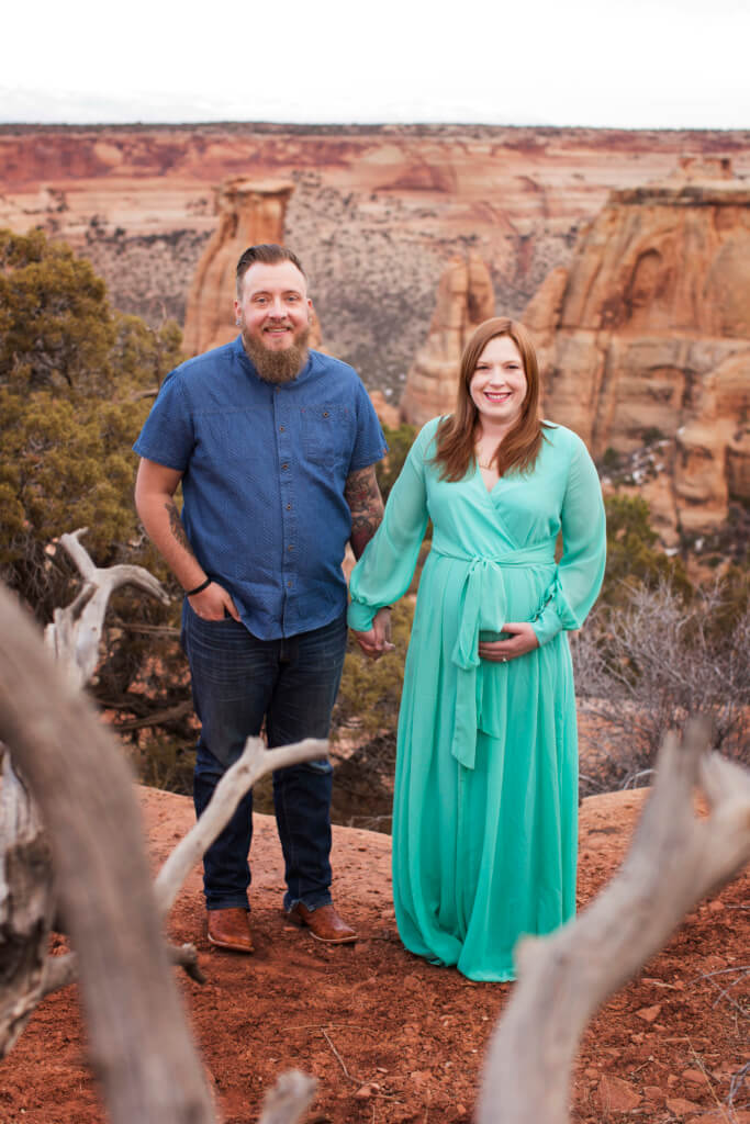 Pregnancy Photos at Colorado National Monument 