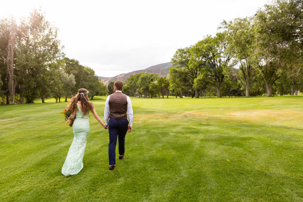 Colorado Bride and Groom Golf Course Photos 