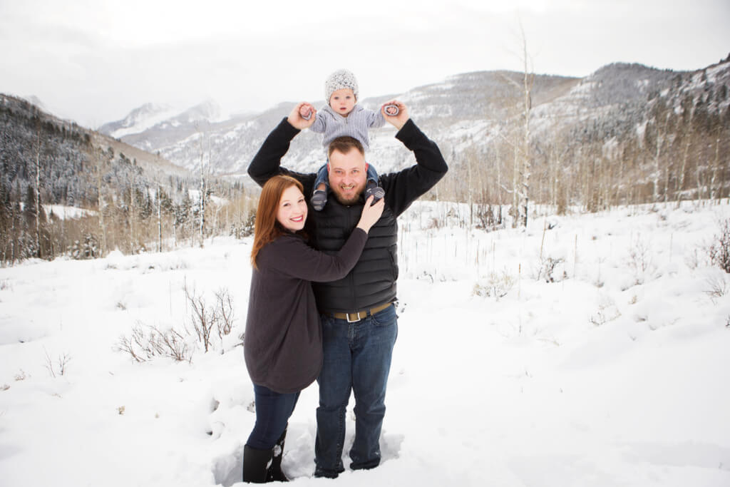 Winter Family Photography in Carbondale Colorado 