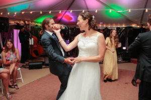 Bride and Groom Dancing at Redstone Inn