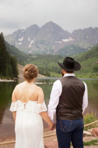 Wedding Photos at Maroon Lake Aspen Colorado