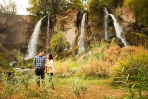 Rifle Falls Engagement Photos | Windfirm Photography