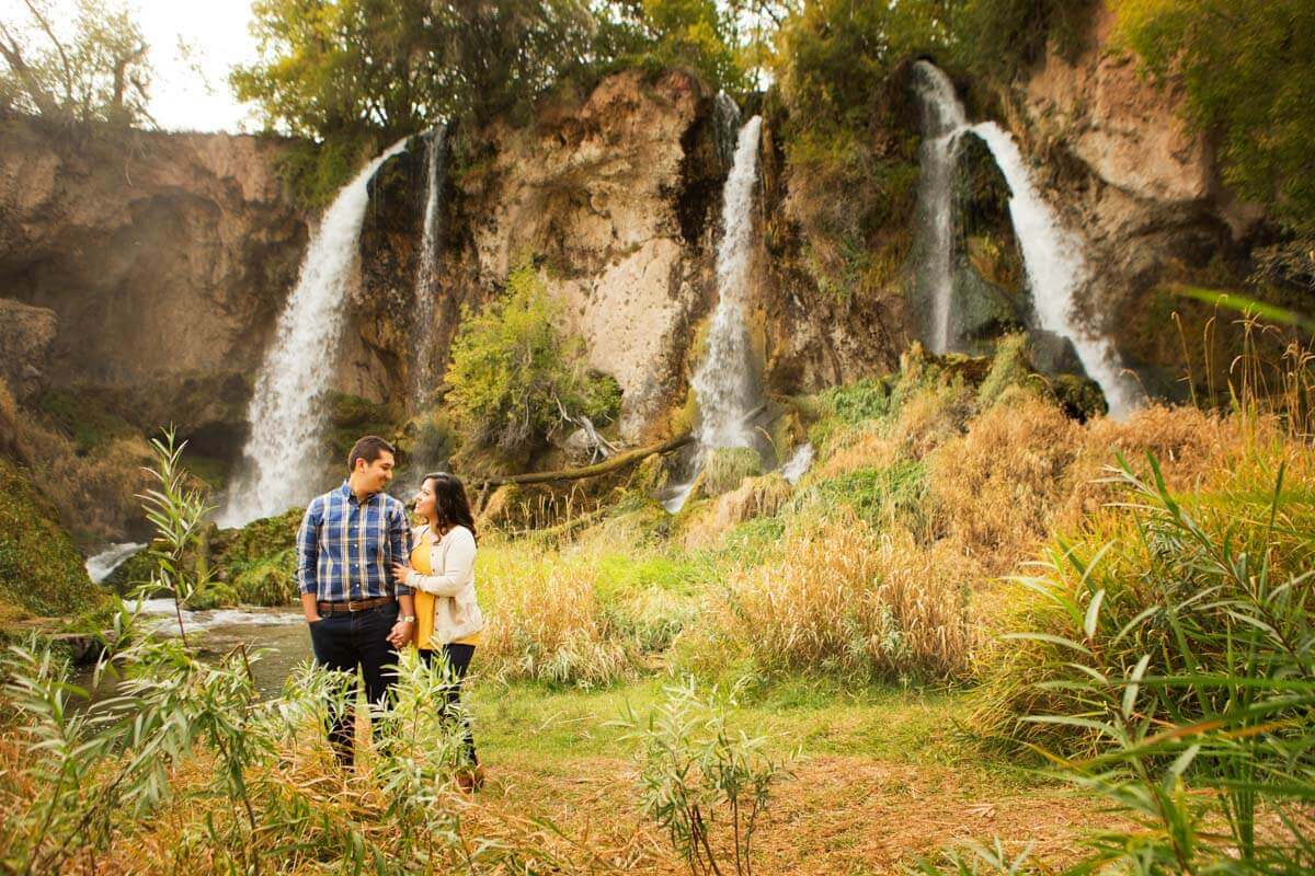 Rifle Falls Engagement Photos | Windfirm Photography